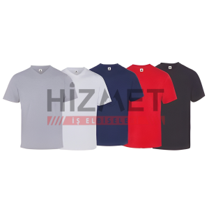 V Yaka İş t-Shirt